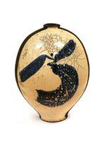 Blue, Black and White Vase