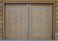 Ceremonial Door (exterior - Thunderbird and Salmon)