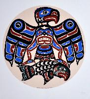 Kwagiulth Eagle and Salmon