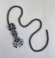 Triple Pendant Necklace with Thunderbird Design