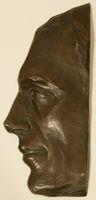 Untitled (Copper Sculpture of Male Profile)
