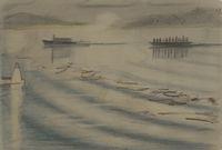Untitled (Boats on Rippling Water)