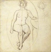 Seated Nude Female