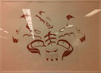 Eagle Dancer, Red Stencil