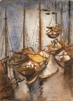 Untitled (Moored Boats)