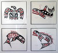 Eagle, Killer Whale, Salmon, Eel