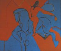 #1 Circus, Blue and Orange