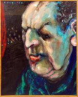Untitled (Portrait of a Balding Man on a Stage)