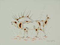 Bull Elk and Cow