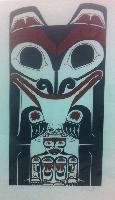 Haida Bear and Human Totem