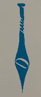 Untitled (Blue Canoe Paddle)