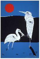 Full Moon Egret