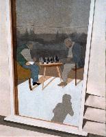 Double Reflection (Max and Niki Playing Chess)