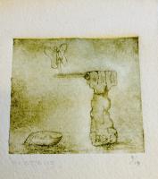 Untitled (Surrealist Foot, Basin, and Winged Figure)