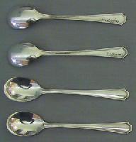 Untitled (continental silver flatware (dessert spoon))