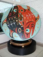 Good Luck (Double Salmon Spindle Whorl)