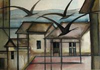 Untitled (Buildings and Birds)