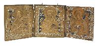 Russian Triptych Folding Icon