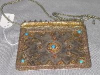 Tibetan Silver Gilt Mounted Purse
