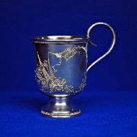 Russian Silver Christening Mug