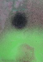 Untitled (Black Dot over Green)