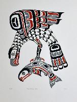 Kwakiutl Sea-Eagle and Salmon