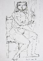 Untitled (Nude Woman Sitting)
