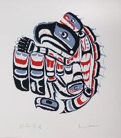 Untitled (Eagle Dancer and Sturgeon)