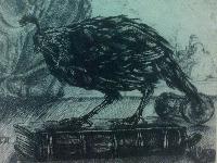 Untitled (Quail and Book)