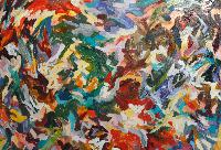 Untitled (Fluid Abstract Painting)