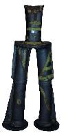 Pair of Black Columns #24