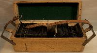 Glass Slides in wooden box