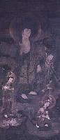 Amida Buddha Attended By Wisdom And Mercy