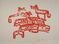 Untitled (Lightning Snake, Thunderbird, Killer Whale and Wolf)